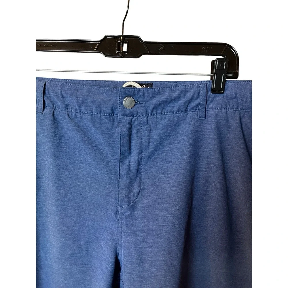 Faherty All Day Shorts Mens 38 Blue Performance Casual 9 Inch Inseam